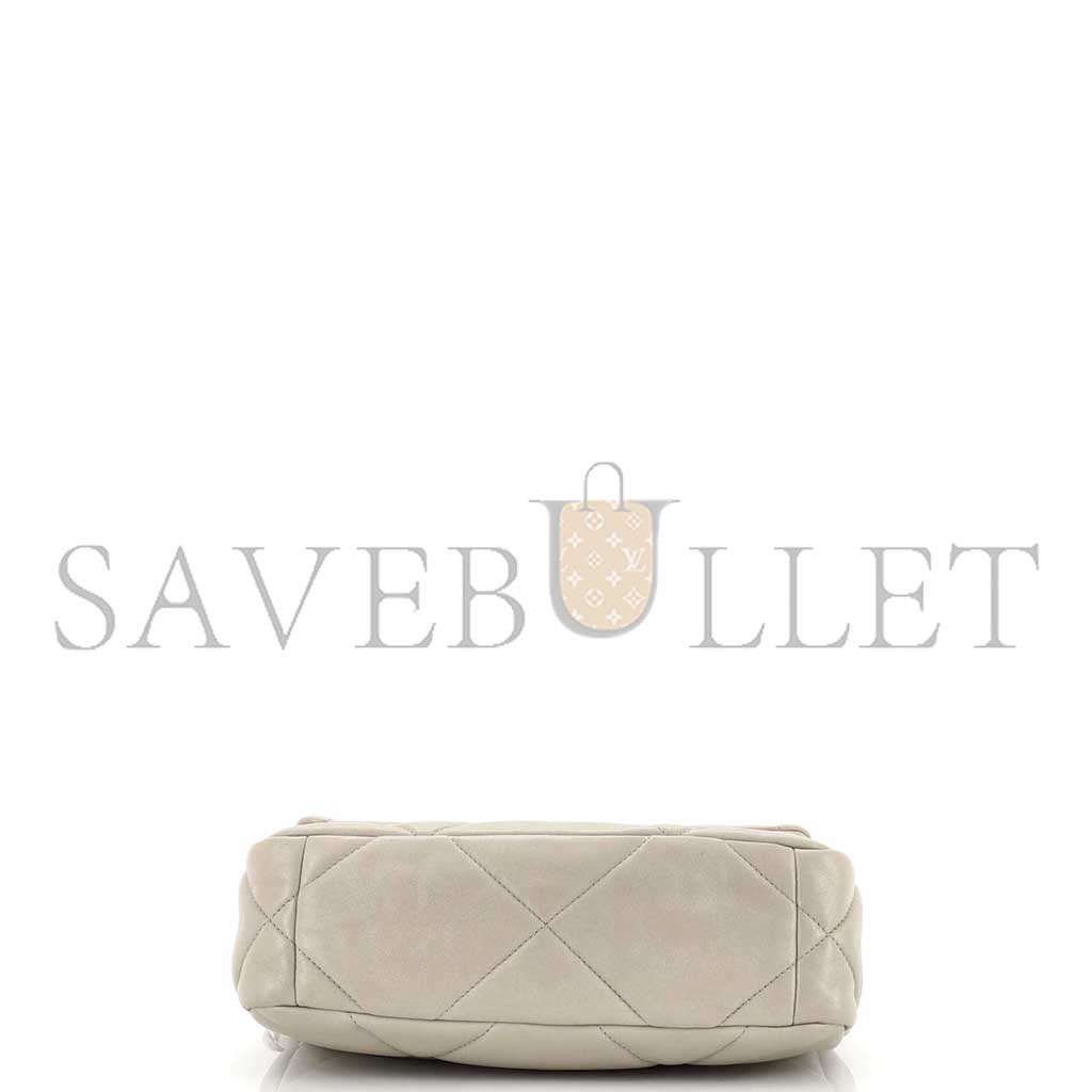 Ch*el 19 flap bag quilted leather as1160 (26*16*9cm)